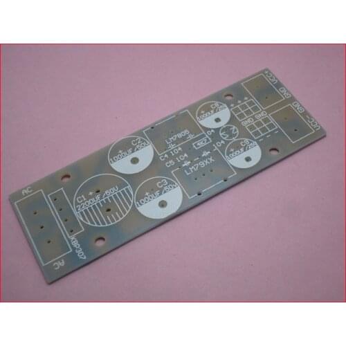 Free Shipping! 20pcs L78XX + L79XX Series Regulator Module empty plate PCB bare board 7805 +7905