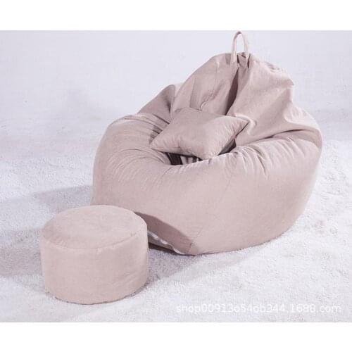 Croker Horse Lazy Sofa Bean Bag Covers Solid Chair Cover Without Filler/Inner Pouf Puff Couch Tatami Living Room Furniture Cover