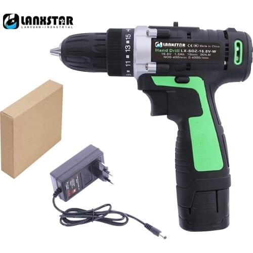 16.8V Lithium Drill Double Speed 12V Rechargeable Electric Drill Hand Drills Multi-function Household Electric Screwdriver