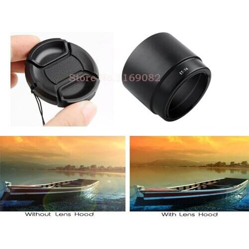 ET-74 Camera lens hood + 67mm Lens cap for 50d 60d 60da 70d 5d 5dii 5diii 6d 7d 7dii 1Dx 1Ds 1Dc ef 70-200mm f/4L is usm
