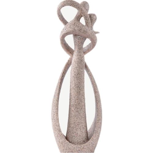 9 Inch Sandstone White Kissing Lover Figurines Wedding Decoration Anniversary Souvenirs Vintage Home Decor Christmas Gift
