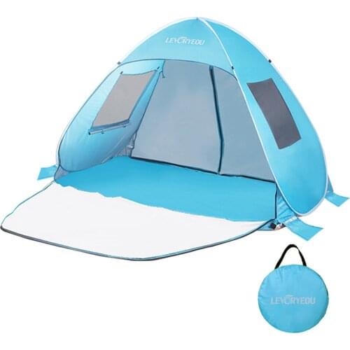 Summer Durable Ultralight Beach Tent Pop Up Sun Shelter Tent Easy Setup Outdoor Travel Tent For Family Camping Hiking