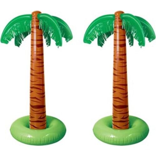 90cm Inflatable Blow Up Hawaiian Tropical Palm Tree Beach Pool Party Decor Toy Supplies