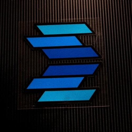 NO.LS055 2pcs/lot Free shipping Italy Polini Moto Modification 3M Car Stickers&Decals MOTO GP Motocross Bike Helmet ATV