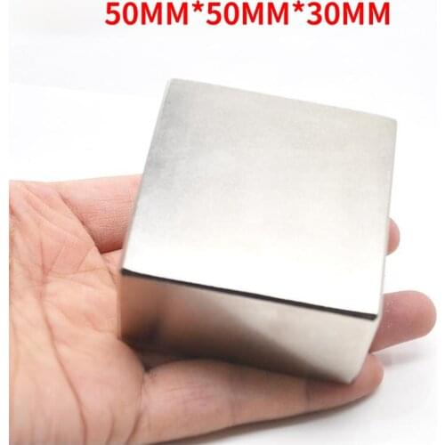 Neodymium rare earth rectangular magnet block, strong magnet, 50mm x 50mm x 30mm