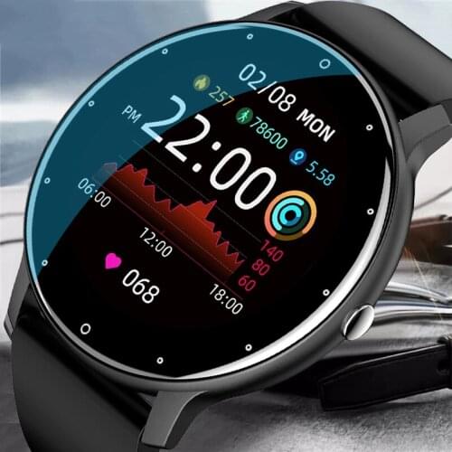 2021New Fashioh Men Smart Watch Real-time Activity Tracker Heart Rate Monitor Sports Women Smart Watch Men Clock For Android IOS