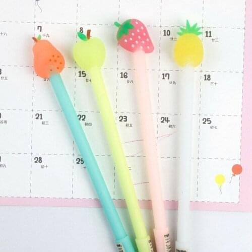 3pcs BZNVN The new department store fruit pie luminous creative Cute Gel Pen