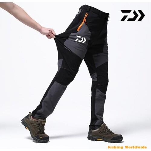 New DAIWA Fishing Pants Top Quality Waterproof Anti Uv Autumn Fishing Clothing Elastic Men Plus Size Breathable Fishing Pants