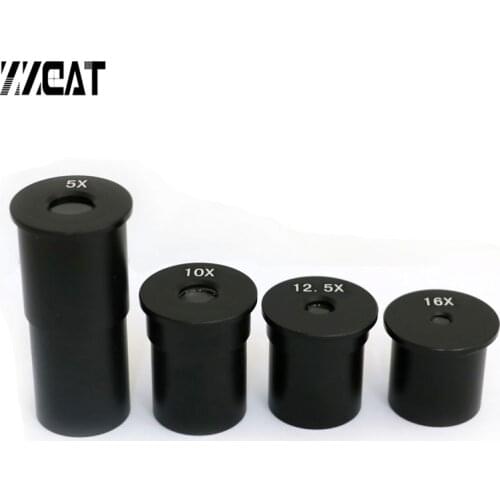 1PC 23.2mm Interface Mount Size Microscope Eyepiece 5X 10X 12.5X 16X Optical Glass Lens Eyepieces for Biological Microscopes