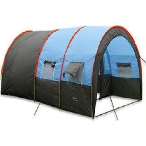 5-8 Person Use Ultralarge One Hall One Bedroom Double Layer Camping Tent Sun Shelter Large Gazebo Beach Tent