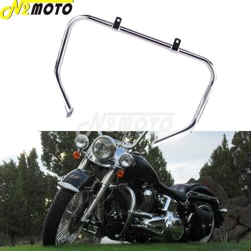 Chrome Metal Motorcycle Front 1-1/4" Engine Guard Highway Crash Bar Bumper Protector For Kawasaki VN1500 Vulcano 1500 1996-2008