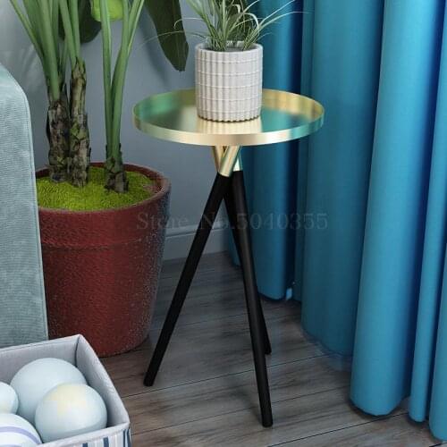 Solid wood simple European coffee table small apartment short table creative coffee table easy to install living room leisure