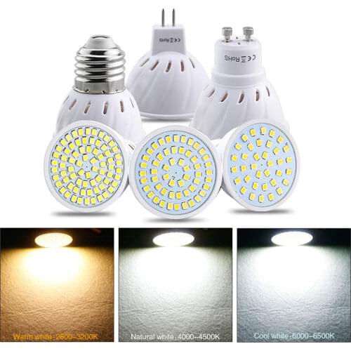 10Pcs 4W 6W 8W LED Lamp MR16 AC / DC 12V 24V Led Bulb Light gu5.3 mr 16 Led Spotlight 220V 2835SMD Led Lighting White/Warm White