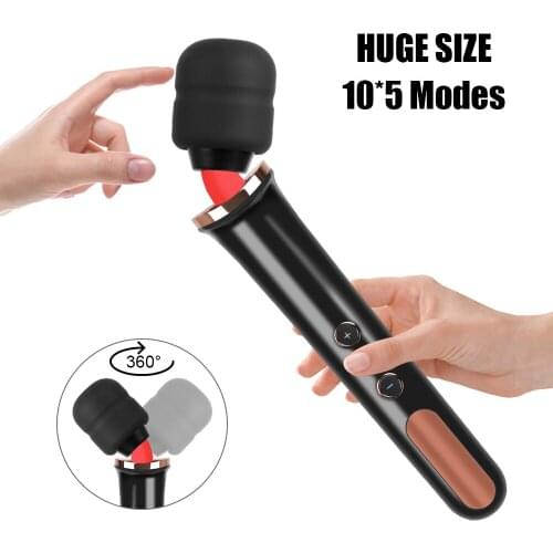 AV Stick Magic Clit Stimulator Vibrator 10 Frequency Wand Body Massager Waterproof Lesbian Vagina Vibrator Sex Toys for Women