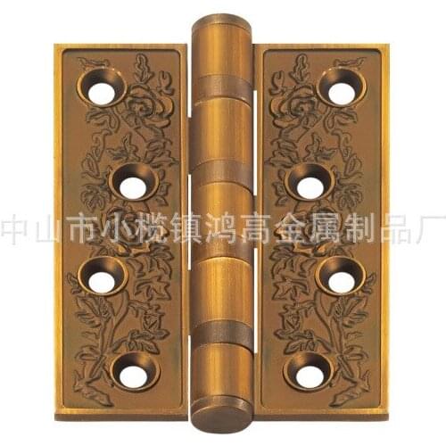 [Xi Ya Hardware] zinc alloy hinge C rose 4 * 4 cm thick flat open hinge zinc alloy hinge