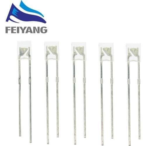 100PCS 2X3X4 Clear Diode Light Assorted Kit White Red Green Blue Yellow COMPONENT DIY 234 LED