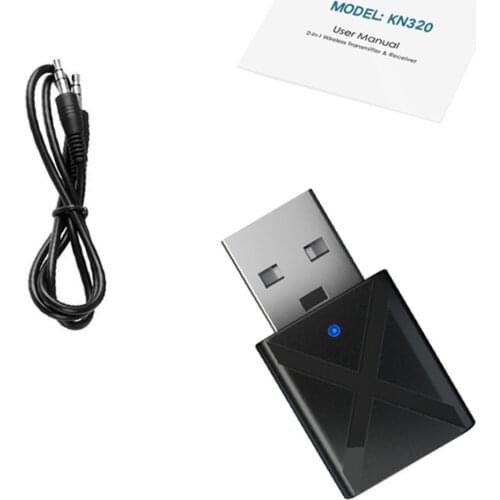 2 IN 1 Wireless BT5.0 Audio Receiver Transmitter Mini Stereo Bluetooth-Compatible AUX RCA USB 3.5mm Jack Music Adapter For PC