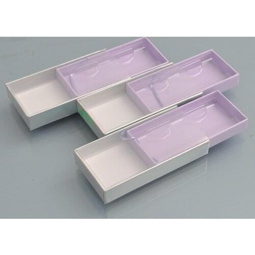 80pcs/lot Wholesale Eyelash Packaging Box Lash Boxes custom logo faux cils Mink Lashes Drawer Package Case With Tray Bulk Vendor