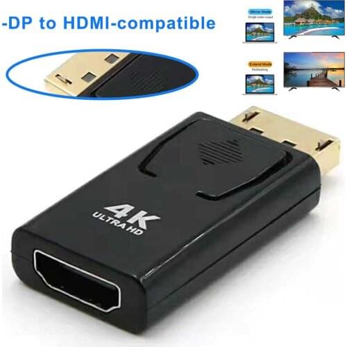 4K/2160P DisplayPort to HDMI Adapter Converter Display Port Male DP to Female HD TV Cable Adapter Video Audio For PC TV