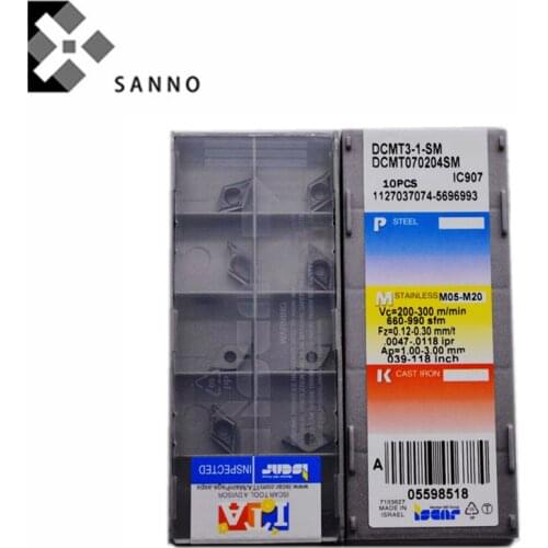 Free shipping! 50pcs/lots DCMT070204-SM IC907 cnc carbide turning inserts cutting tool inserts carbide blade