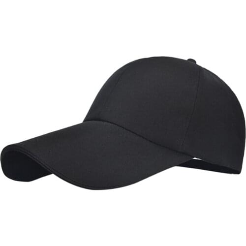 Unisex Solid Adjustable High Quality Baseball Caps Soft Streetwear Hip Hop Trucker Cap Casual Sports Hats Classic Big Brim Hat