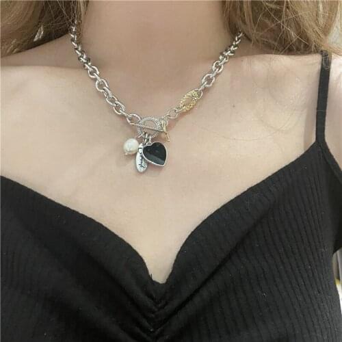 Brand Bohemia Metal Star Chokers Necklaces for Women Charms Jewelry Chunky Crystal Heart Leaf Pendant Necklace Vintage Bijoux