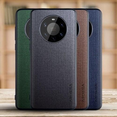 Phone case for Huawei Mate 40 Pro Plus Fabric Texture funda coque capa Classical style cover for Huawei Mate 40 Pro Plus case
