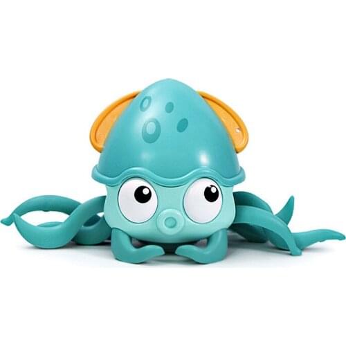 Children Octopus Clockwork Toy Baby Bathing Bath Toys Rope Pulled Crawling Clockwork Crab On Land And Water Boys Girls Toy Gifts
