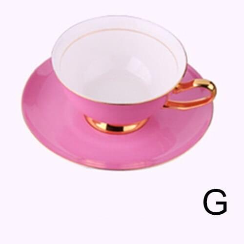 Porcelain coffee cup and saucer bone china coffee set "C" mark design Top Grade outline in gold tea cup and saucer set saucer se