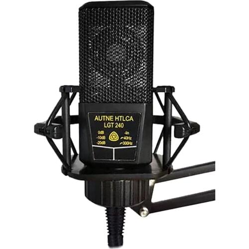 RISE-Condenser Microphone 3.5Mm Jack Computer Recording Microphone For Games Streaming Media Podcasts