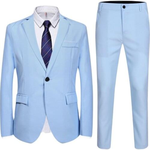 Suit,Wedding Dress,Mens Jacket,Wedding Dress,Spring/Fall, Men, Pocket Button Trim, Solid Color, Comfortable And Breathable,-6XL