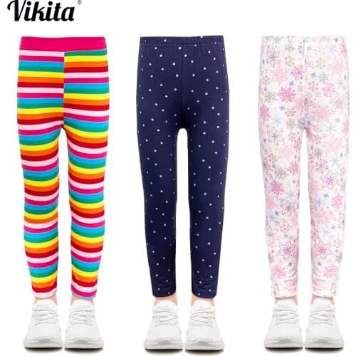 Girls Leggings Cotton Toddlers Trousers Fille Kids Pants Girls Skinny Pants Cartoon Pattern Print Children Leggings Trousers