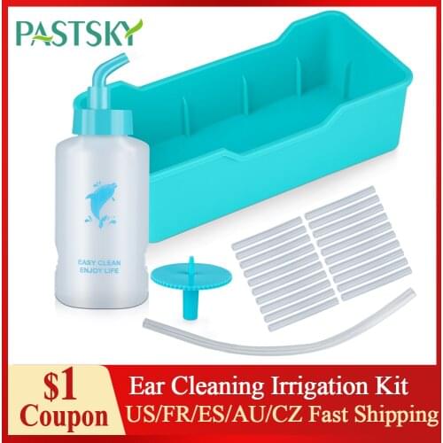 Ear Cleaning Irrigation Kit Ear Wax Removal Tool Water Washing Bottle With Disposable Tips Ear Cleaner For Adults Kids Ear Care