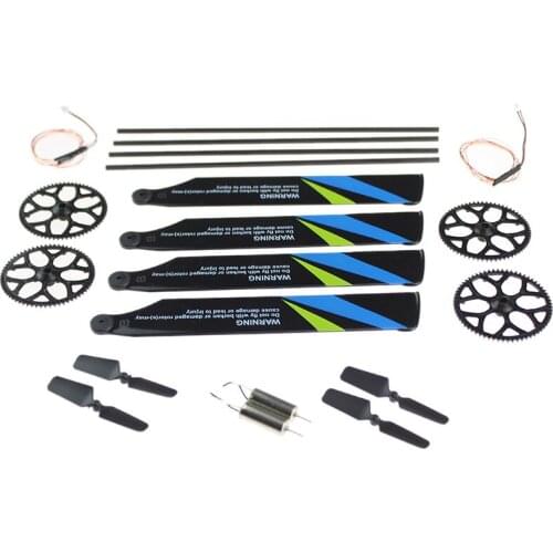 Tool Kit Bag - Gears Main Rotor Blades Tail Boom Motor Wire Parts for Wltoys V911S RC Helicopter