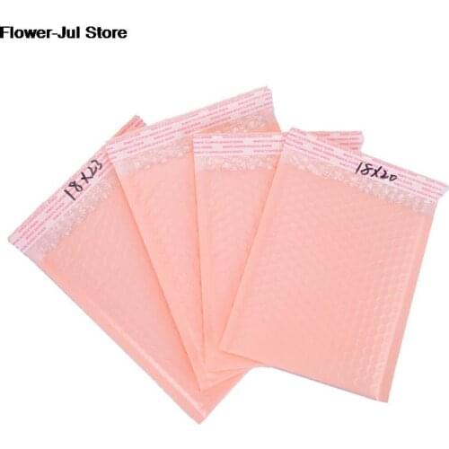 NEW 10pcs Bubble Pink Envelope Foam Foil Shipping Self-Seal Mailing Bag Bubble
