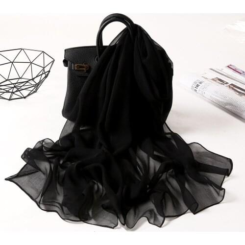 2020 NEW Solid dance print Georgette chiffon scarf silk square hijab cool shawl ladies foulard femme Scarves hair bufanda mujer