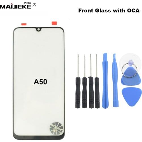 Original LCD Front Glass with OCA Glue For Samsung Galaxy A72 A52 A32 A51 A71 A50 A30 A40 A20 A10 A21s A11 A80 Touch Screen Lens