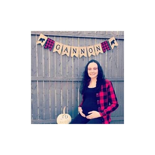 Personalized name Lumberjack birthday burlap Banners nursery room baby shower sign party Buntings garlands Photo Prop