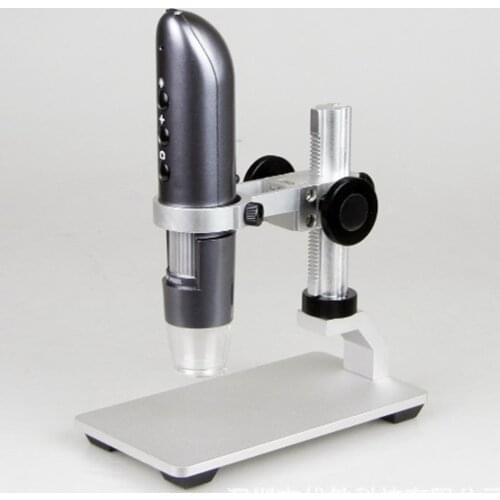 Stainless steel Stand 1MP 720P Wireless WIFI 0-200X/500X/800/1000X/1600X Digital Microscope Handheld Endoscope CMOS Borescope
