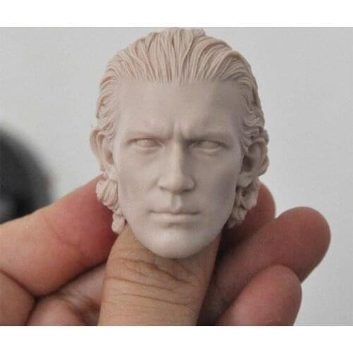 Blank 1/6 Scale The Mask Of Zorro Banderas Head Sculpt Unpainted Fit 12" Figure