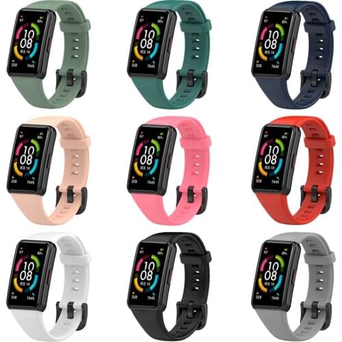 Silicone Strap for Huawei Honor Band 6 Smart Watch Sport Watchband Wrist Band Bracelet For Honor Band6 Huawei Band 6 Strap