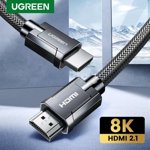 UGREEN HDMI Cable for Xiaomi Mi Box HDMI 2.1 Cable 8K/60Hz 4K/120Hz 48Gbps HDR10+ Digital Cable for PS5 HDMI Splitter Cable HDMI