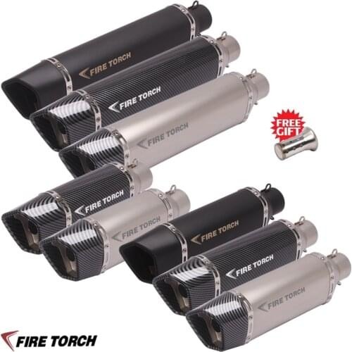 51MM Universal Motorcycle Exhaust Muffler Pipe Escape ATV Scooter Motorcross for KYMCO SYM NMAX XMAX YAMAHA SUZUKI HONDA