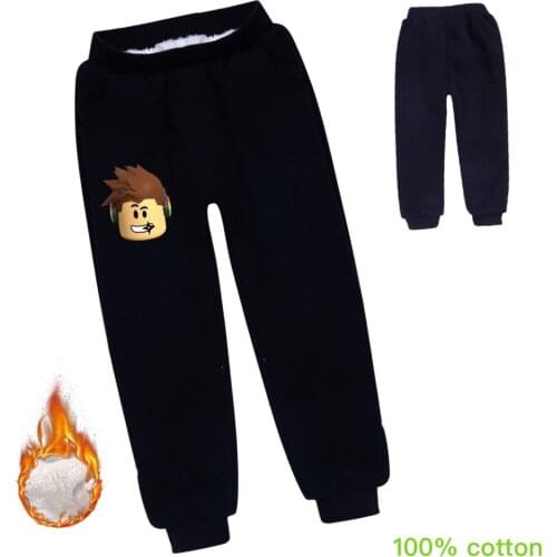 Thicken Boys Pants Winter Warm Plus Velvet Pants For Girls 2021 Winter New Kids Trousers Children Sport Pants