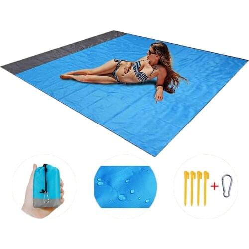 2M*2.1M Waterproof Beach Blanket Outdoor Portable Picnic Mat Camping Ground Mat Mattress Camping Sleeping Pad Picnic Blanket