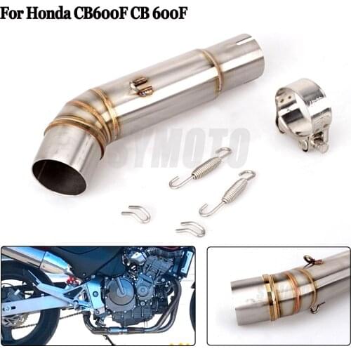 Motorcycle stainless steel exhaust pipe Link middle of the For Honda CB600F CB 600F Hornet 2007- 2013