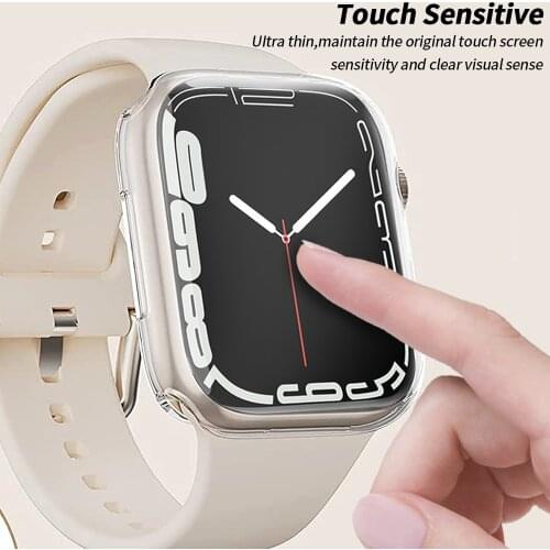 Screen Protector For Apple Watch 6 case 44MM 40MM Full TPU bumper Iwatch Cover 42mm 38MM accessories for iwatch series 5 4 3 2 1