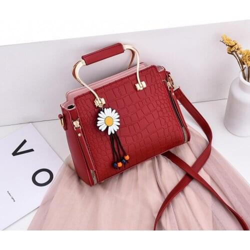 Women Leather Shoulder Bags Top-Handle Womens Bag Luxury Handbags Stone Pattern Girls Messenger Bag Trendy Tote Bag Bolso