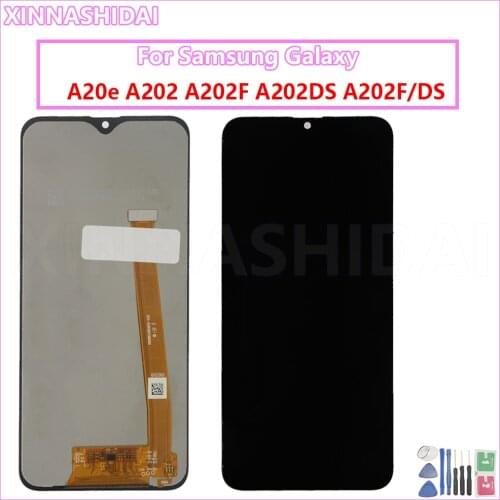 For samsung galaxy a20e lcd screen display touch digitizer assembly a202 a202f replace for samsung a20e lcd screen