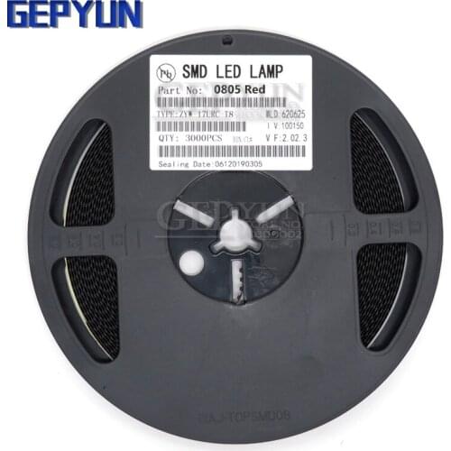 1Reel 3000pcs 0805 SMD LED diodes light yellow red green blue White Hot sale Gepyun